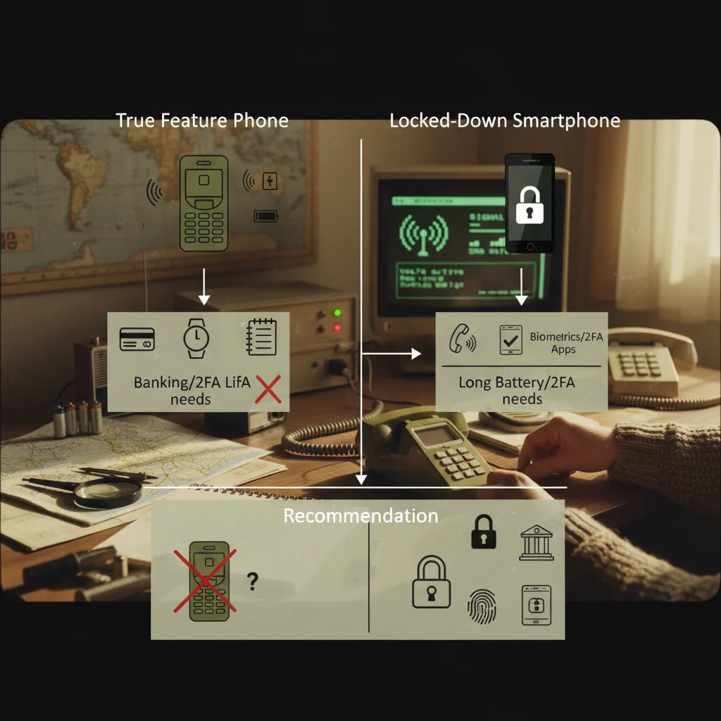 Dumb Phone vs Dumbed-Down Smartphone: Which Actually Works Better in 2026, illustration